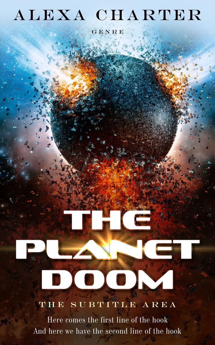 2D view of Premade Apocalyptica Book Cover - Eclipse