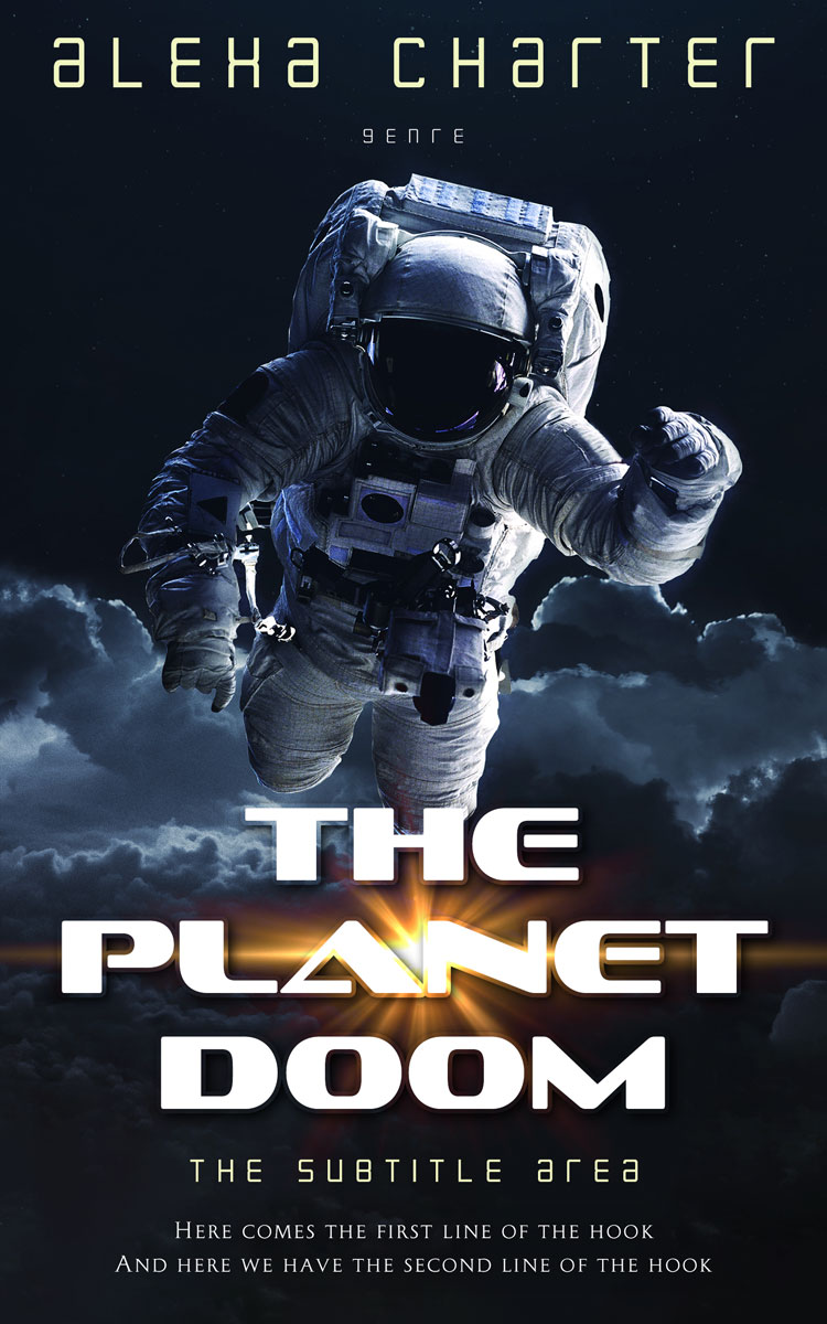 2D view of Premade Science Fiction Book Cover - Mirage