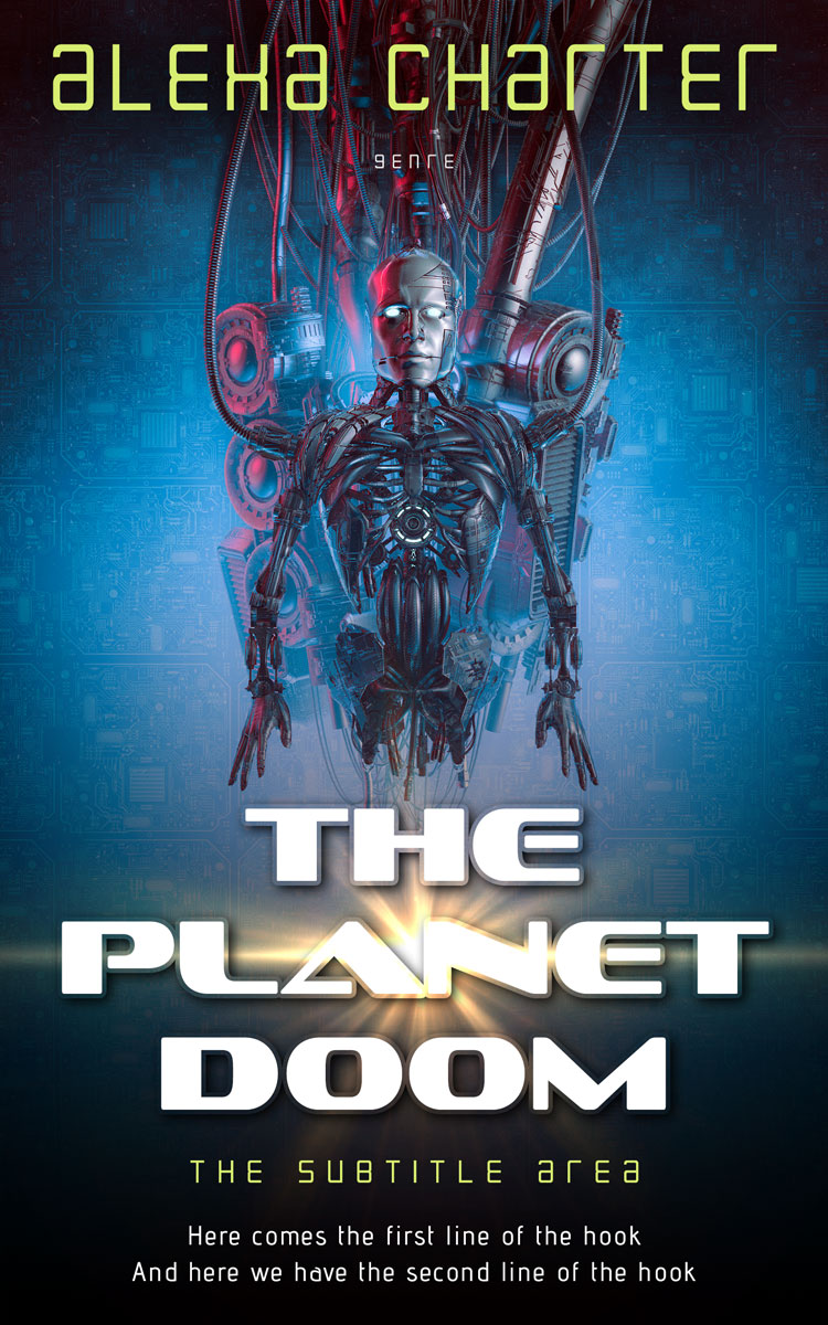 2D view of Premade Science Fiction Book Cover - Mirage