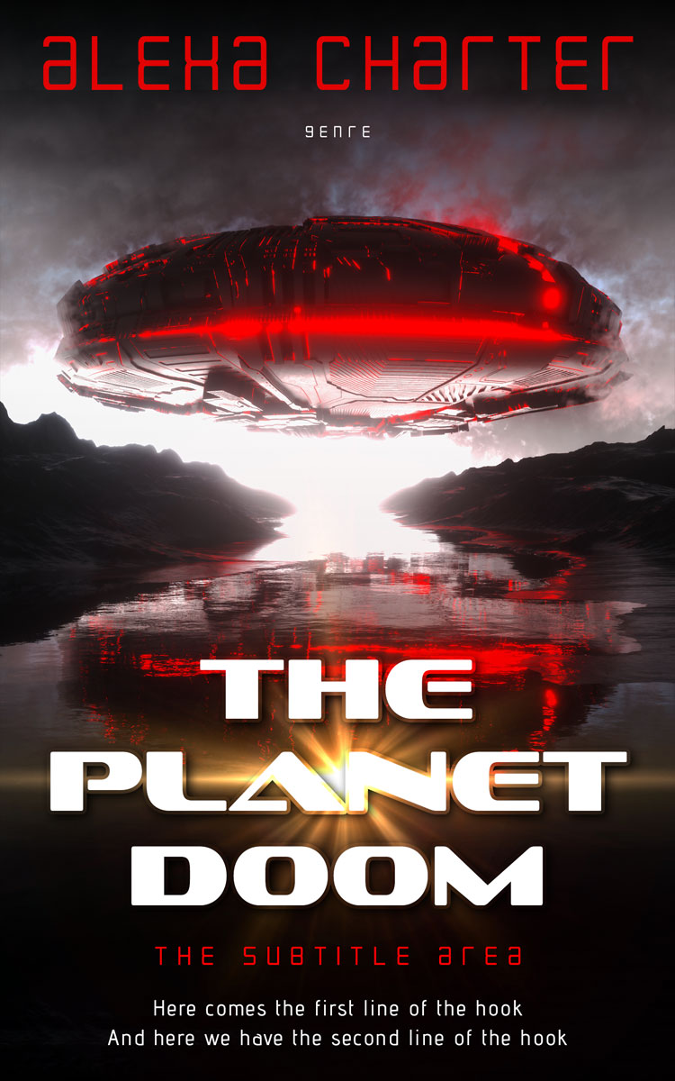 2D view of Premade Apocalyptica Book Cover - Petite Orchid