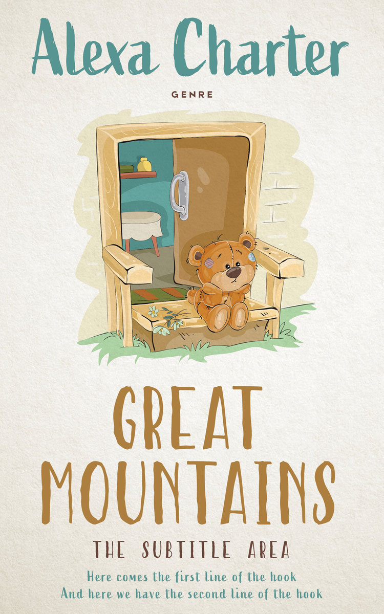 2D view of Premade Children's Book Cover - Pearl Bush