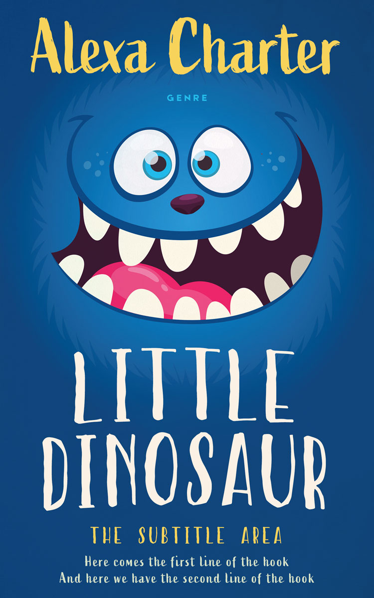 2D view of Premade Children's Book Cover - Tory Blue