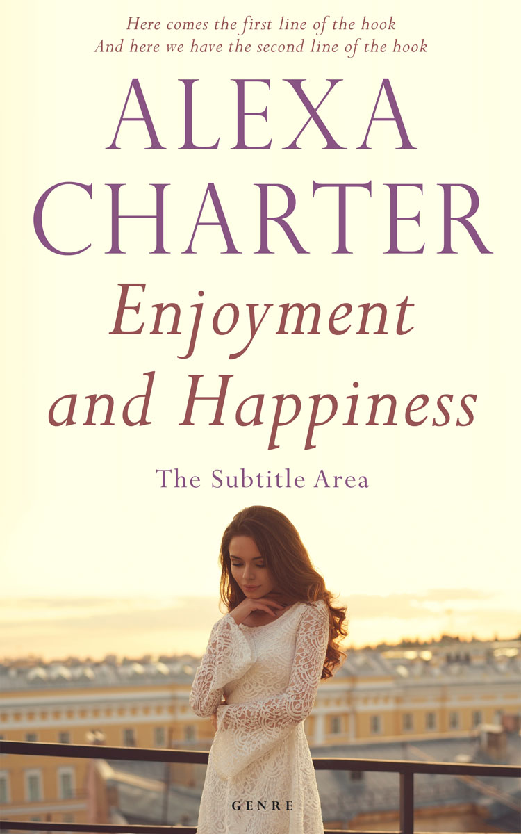 2D view of Premade Romance Book Cover - Citrine White