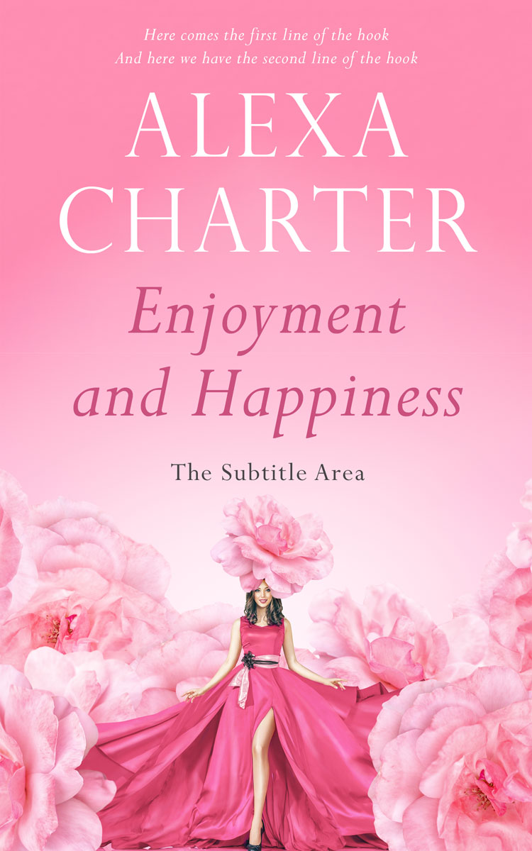 2D view of Premade Romance Book Cover - Lavender Pink