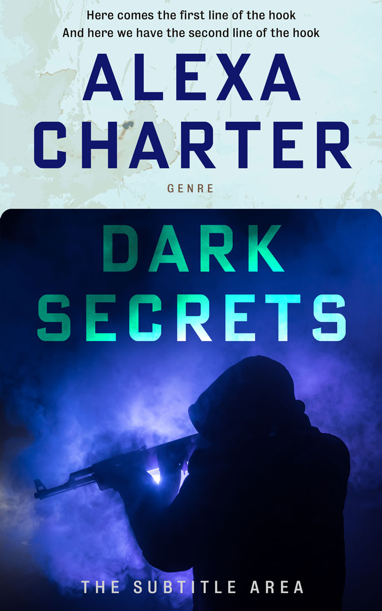 2D view of Premade Mystery & Thriller & Suspense Book Cover - Downriver