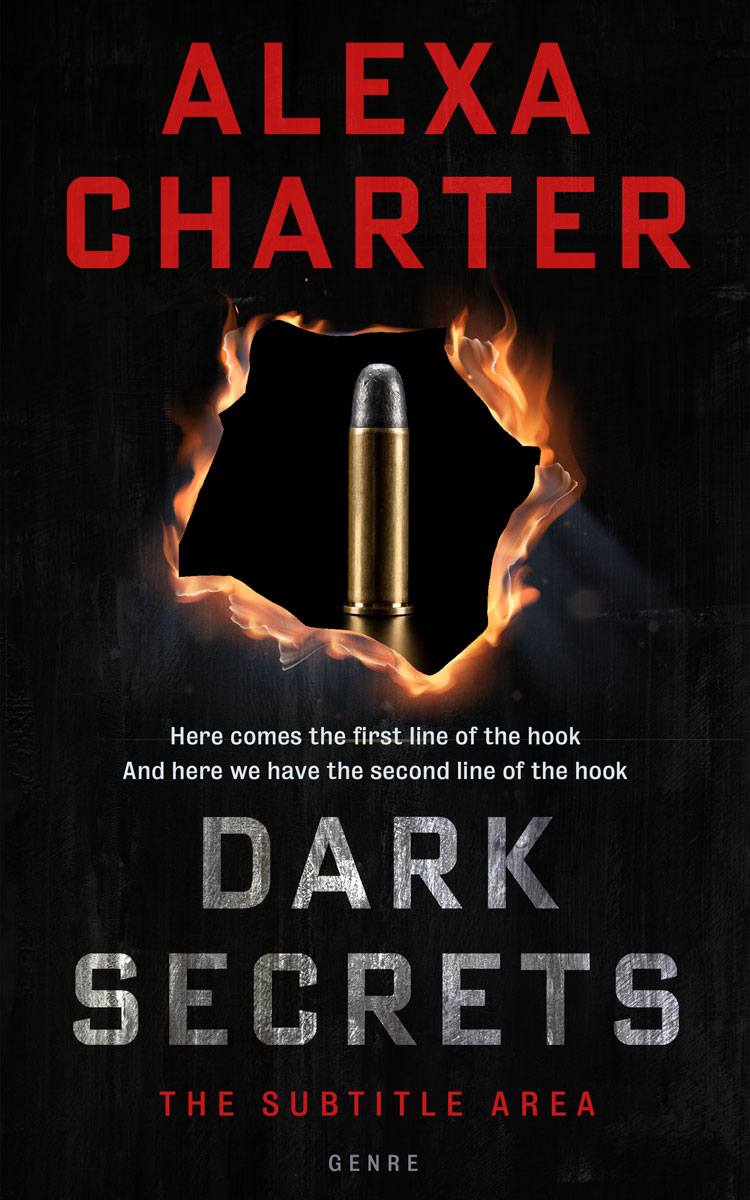 2D view of Premade Mystery & Thriller & Suspense Book Cover - Cod Gray