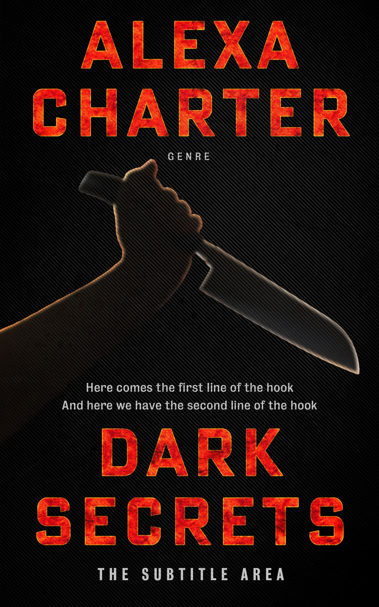 2D view of Premade Mystery & Thriller & Suspense Book Cover - Cod Gray