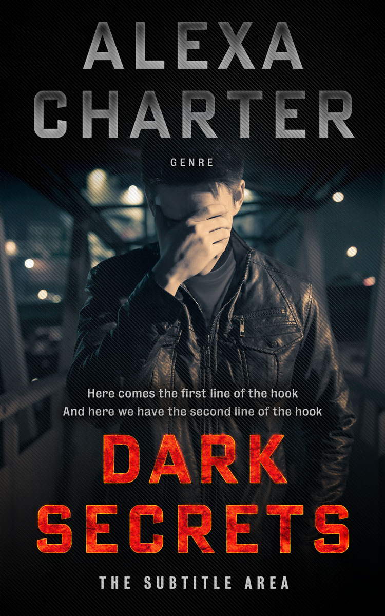 2D view of Premade Mystery & Thriller & Suspense Book Cover - Woodsmoke