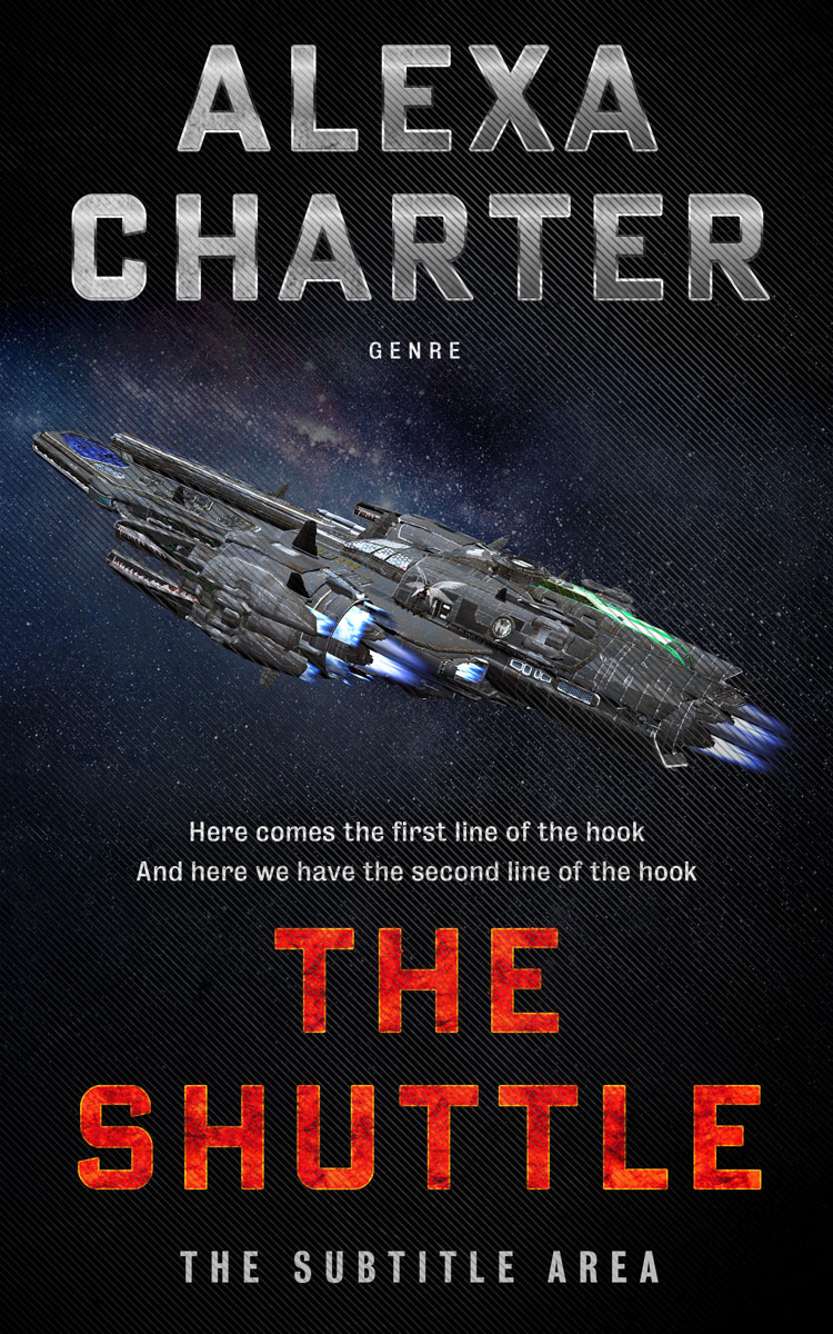 2D view of Premade Science Fiction Book Cover - Woodsmoke