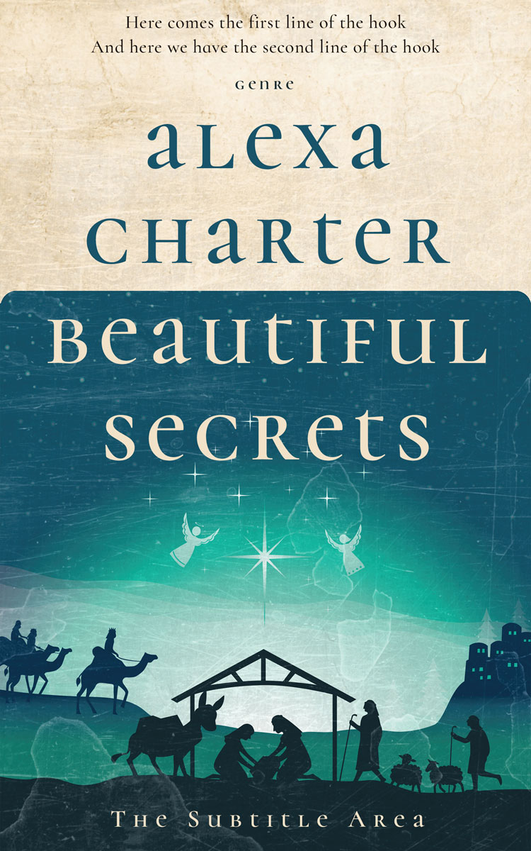 2D view of Premade Religion & Spirituality Book Cover - Nile Blue