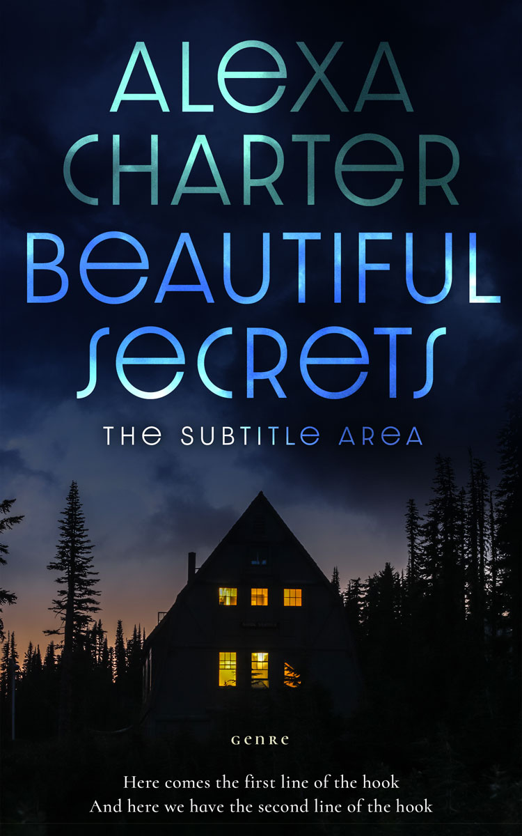 2D view of Premade Literary Fiction Book Cover - Ebony