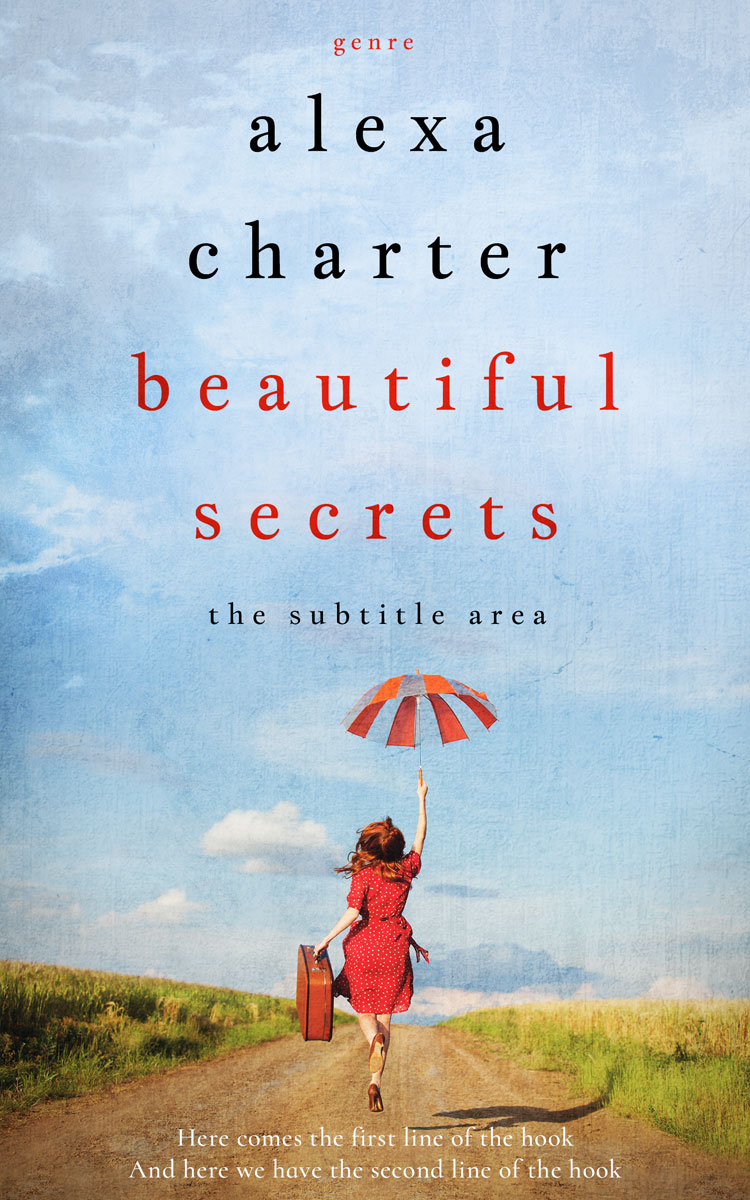 2D view of Premade Literary Fiction Book Cover - Periwinkle Gray