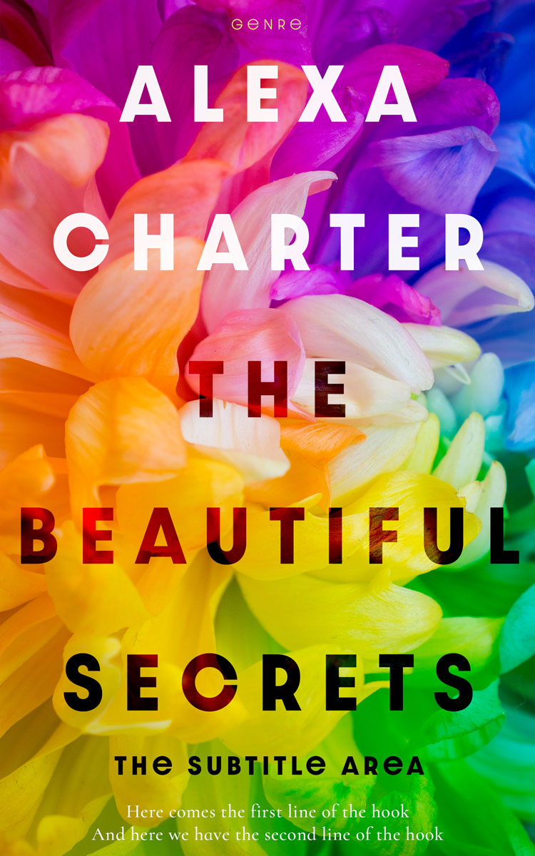 2D view of Premade Abstract Book Cover - Jewel