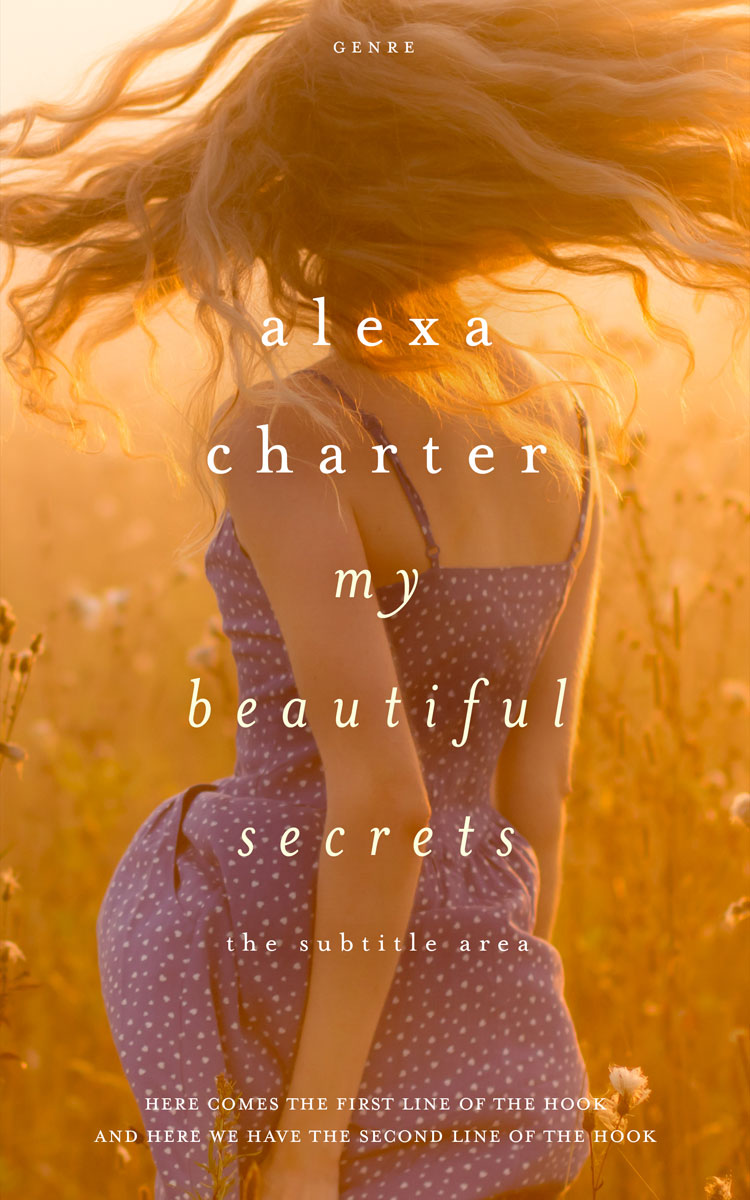 2D view of Premade Teen & Young Adult Book Cover - Desert