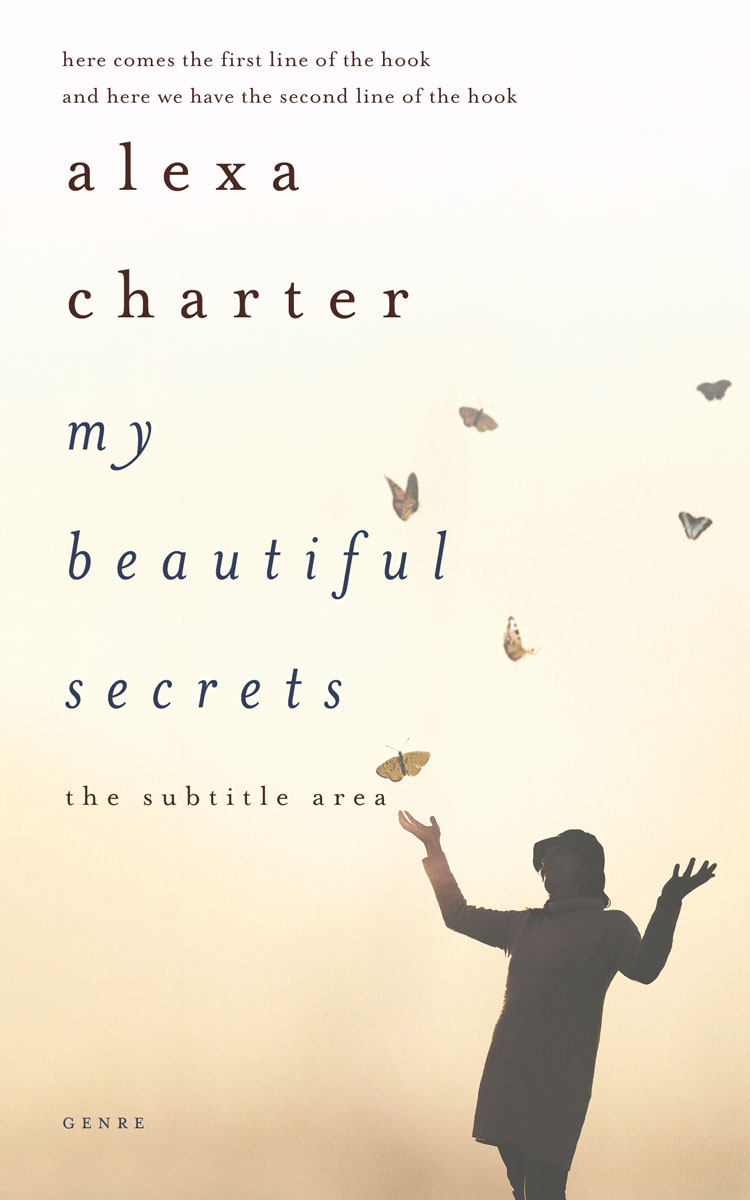 2D view of Premade Poetry Book Cover - Coconut Cream