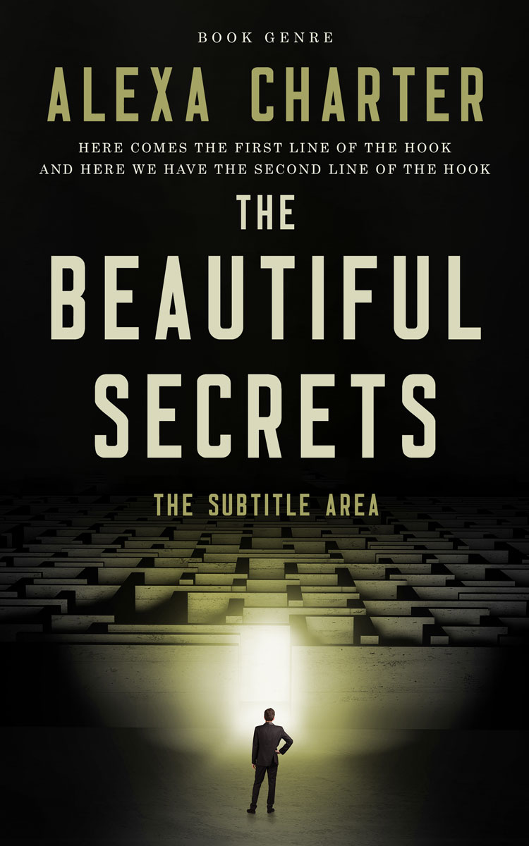 2D view of Premade Business Book Cover - Thistle Green