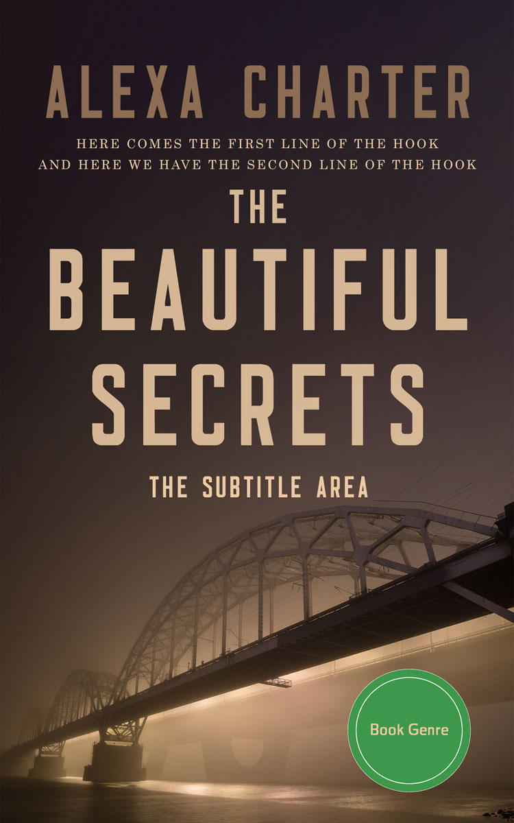 2D view of Premade Mystery & Thriller & Suspense Book Cover - Woody Brown