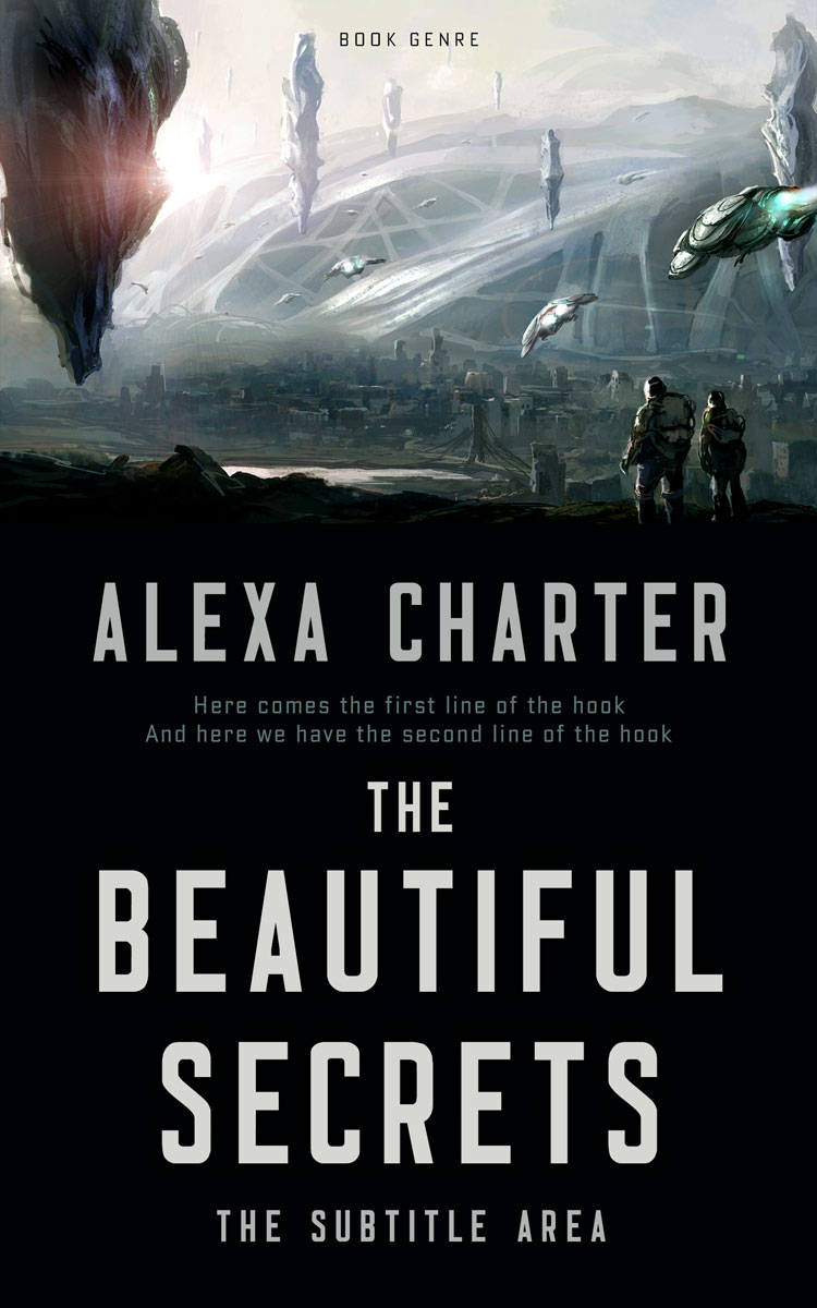 2D view of Premade Science Fiction Book Cover - Woodsmoke