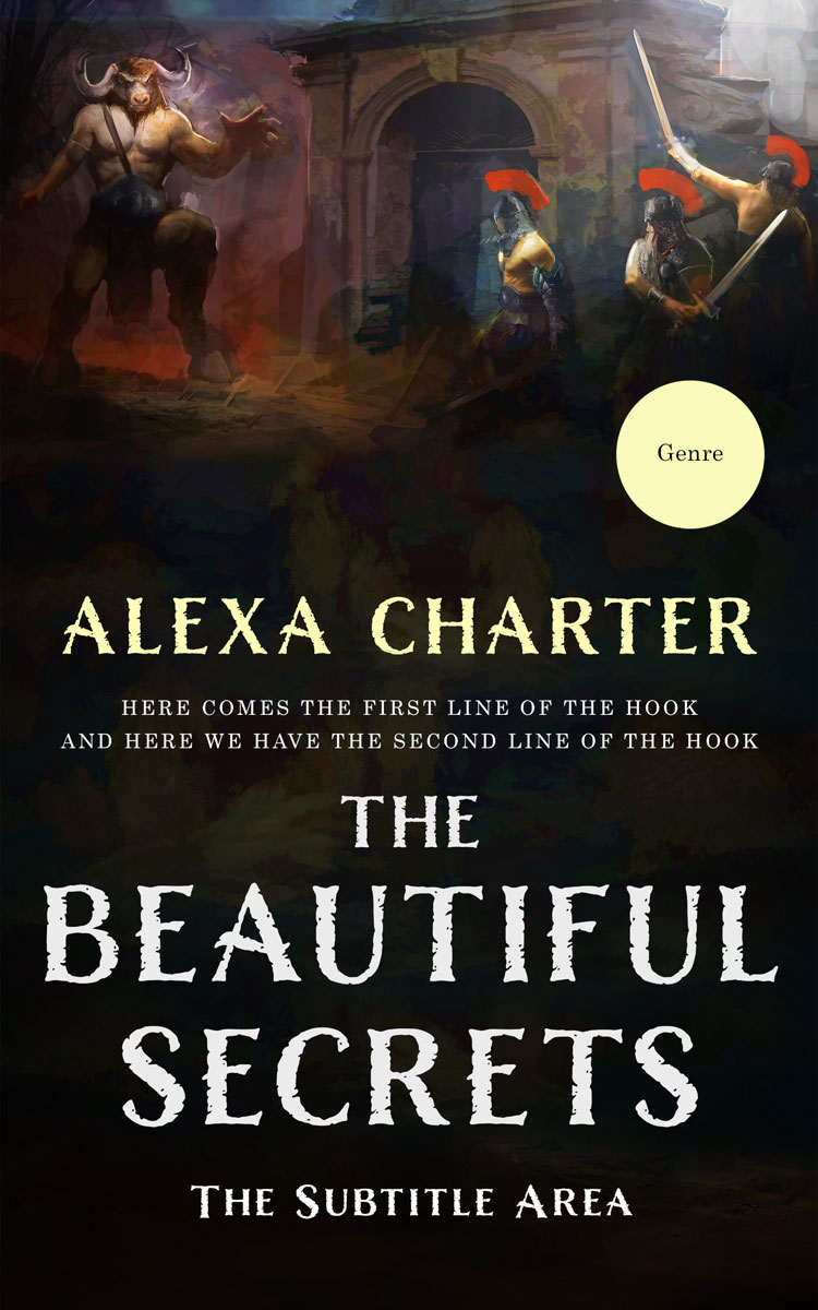 2D view of Premade Fantasy Book Cover - Zeus