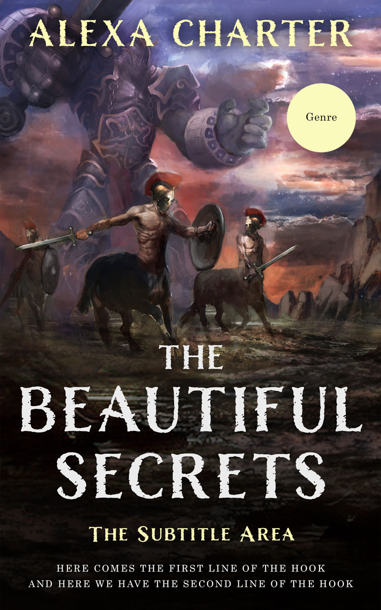 2D view of Premade Fantasy Book Cover - Thunder