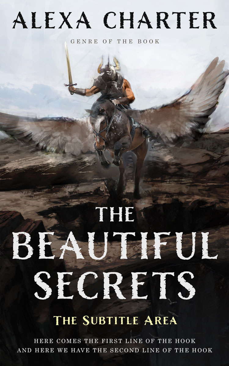 2D view of Premade Fantasy Book Cover - Dune