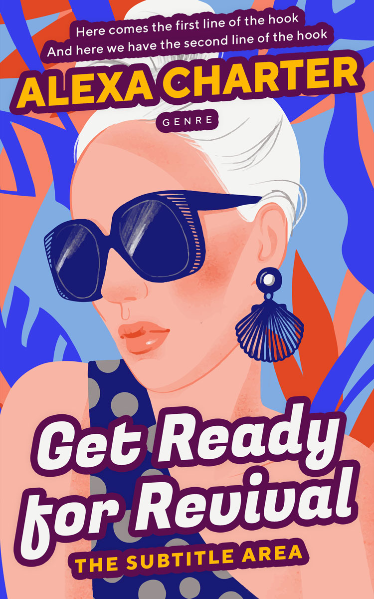 2D view of Premade Chick Lit Book Cover - Cavern Pink