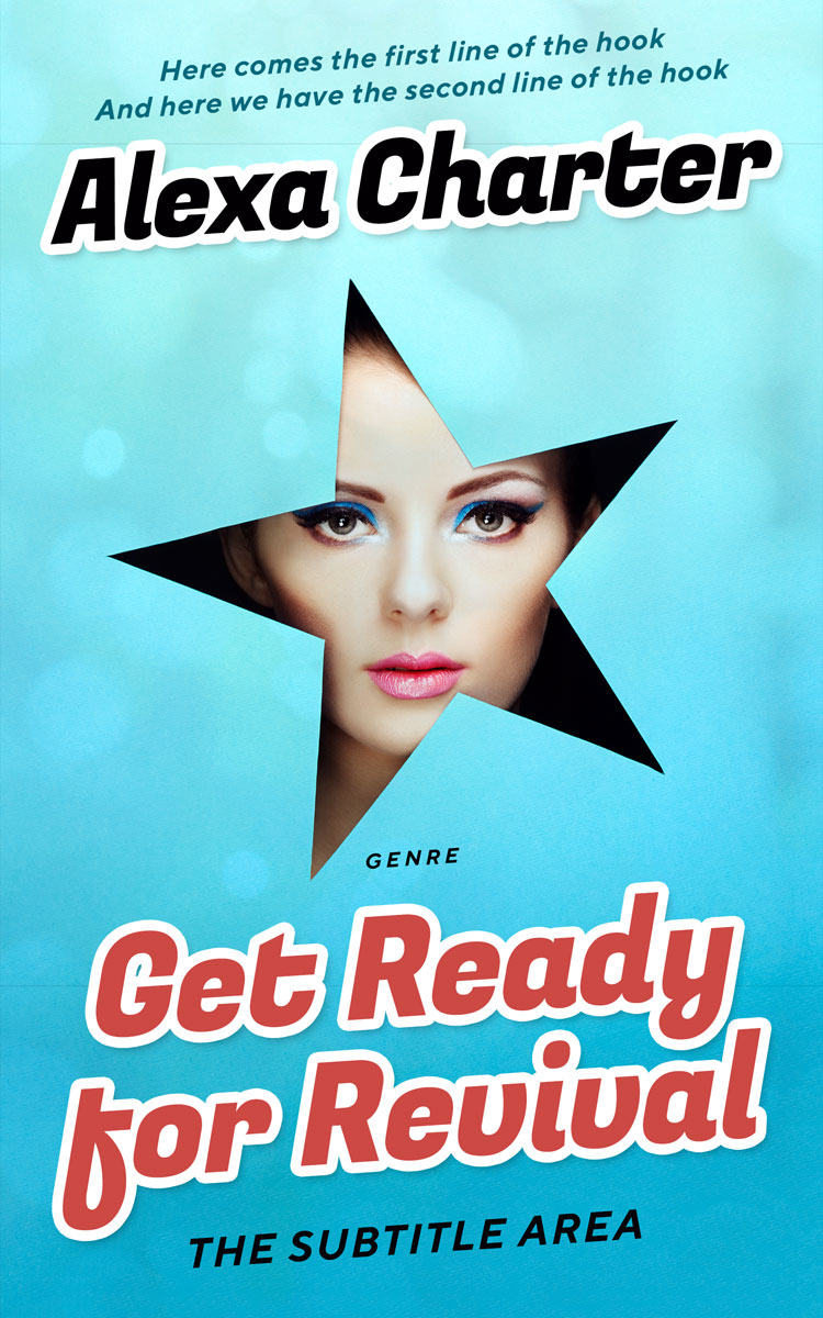 2D view of Premade Chick Lit Book Cover - Spray