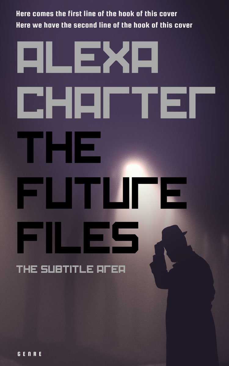 2D view of Premade Mystery & Thriller & Suspense Book Cover - Blackcurrant