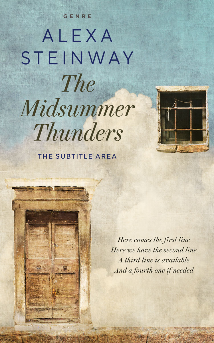 2D view of Premade Abstract Book Cover - Foggy Gray