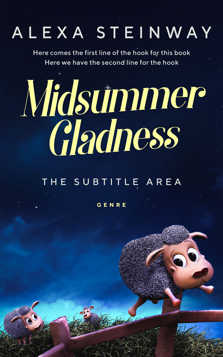 2D view of Premade Teen & Young Adult Book Cover - Ebony