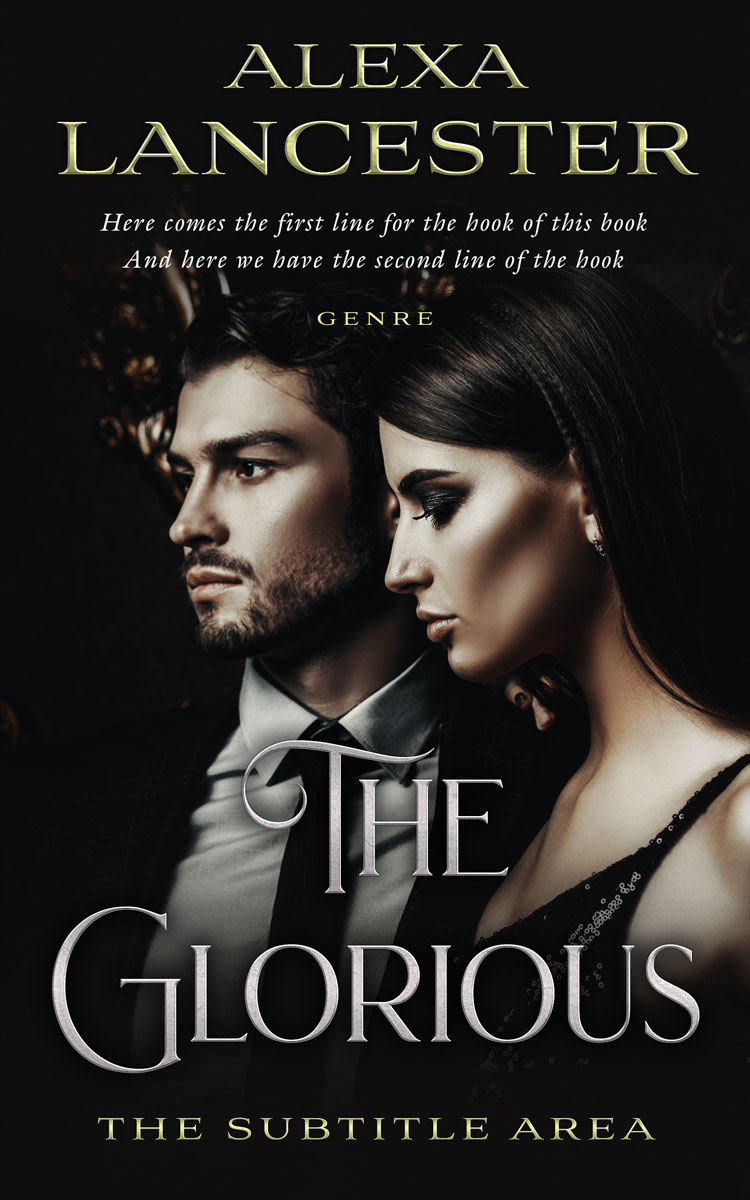 2D view of Premade Romance Book Cover - Cod Gray