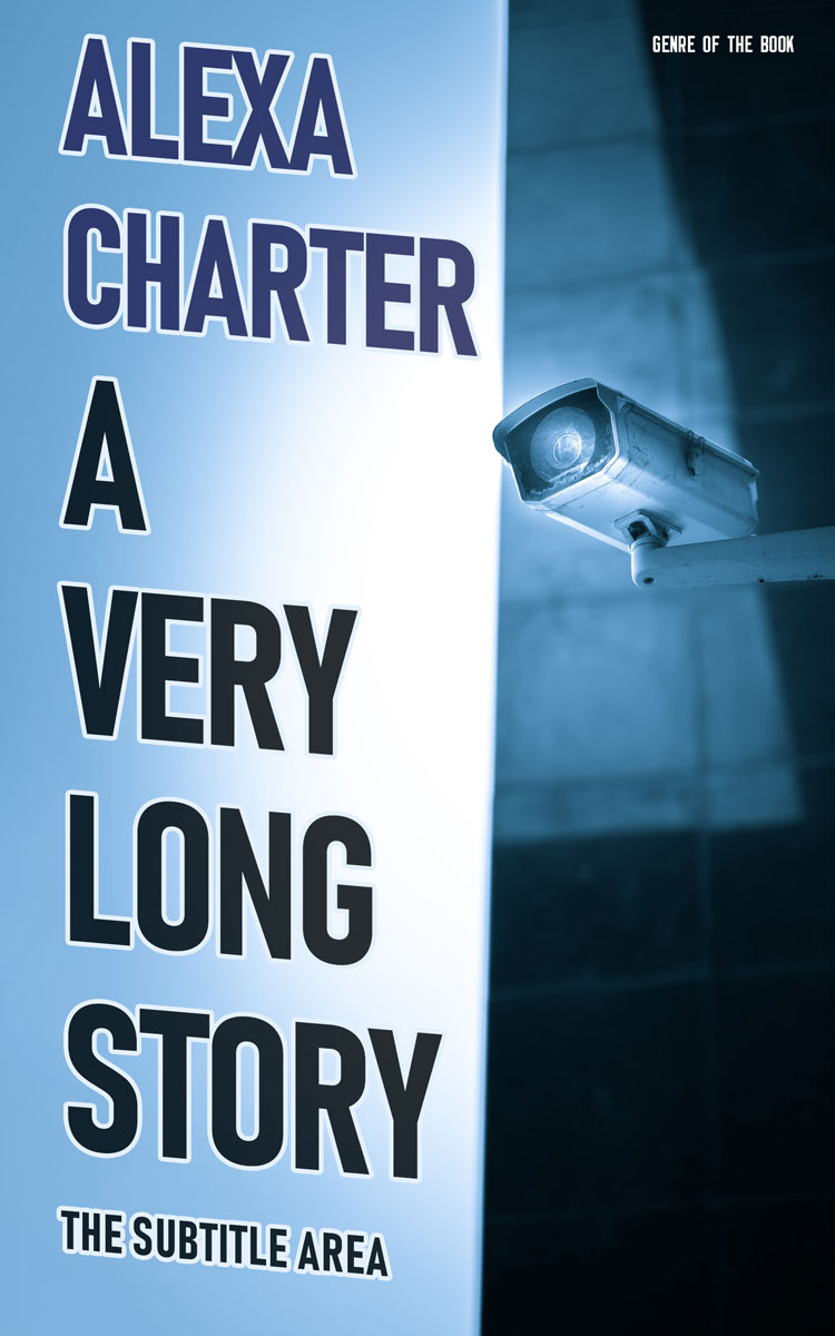 2D view of Premade Mystery & Thriller & Suspense Book Cover - Tropical Blue