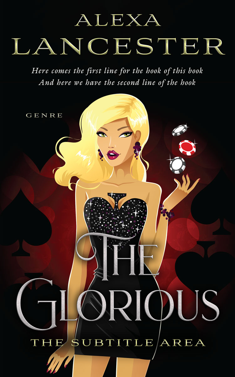 2D view of Premade Chick Lit Book Cover - Whiskey