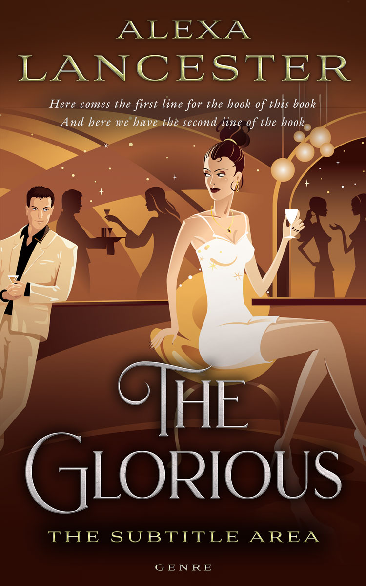 2D view of Premade Chick Lit Book Cover - Sambuca