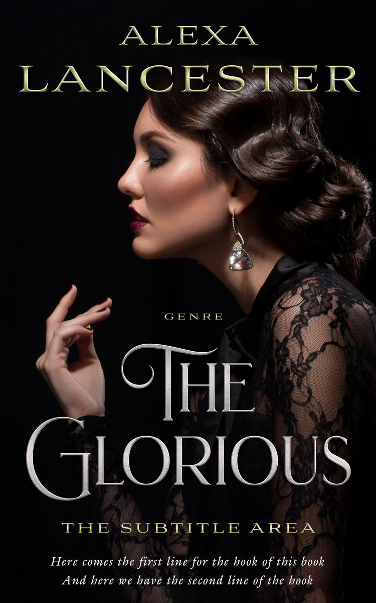 2D view of Premade Romance Book Cover - Cod Gray