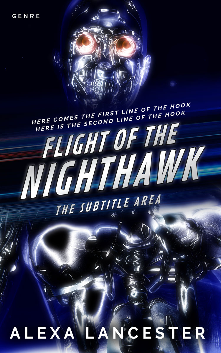 2D view of Premade Erotica Book Cover - Ebony