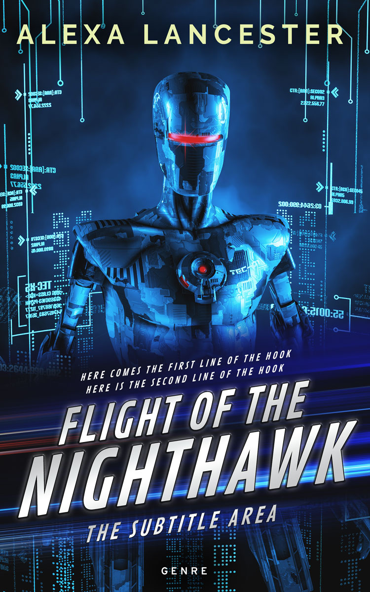 2D view of Premade Science Fiction Book Cover - Big Stone