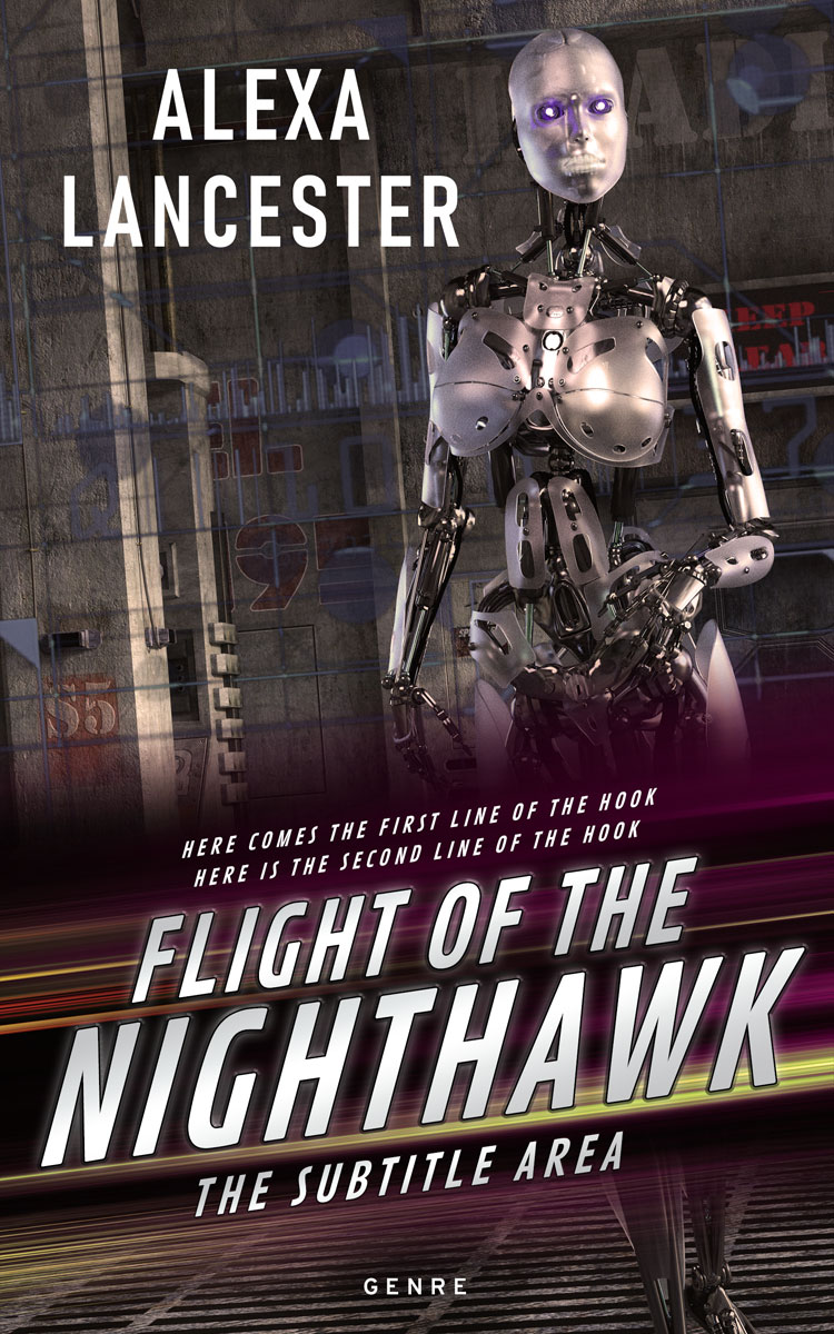 2D view of Premade Erotica Book Cover - Thunder