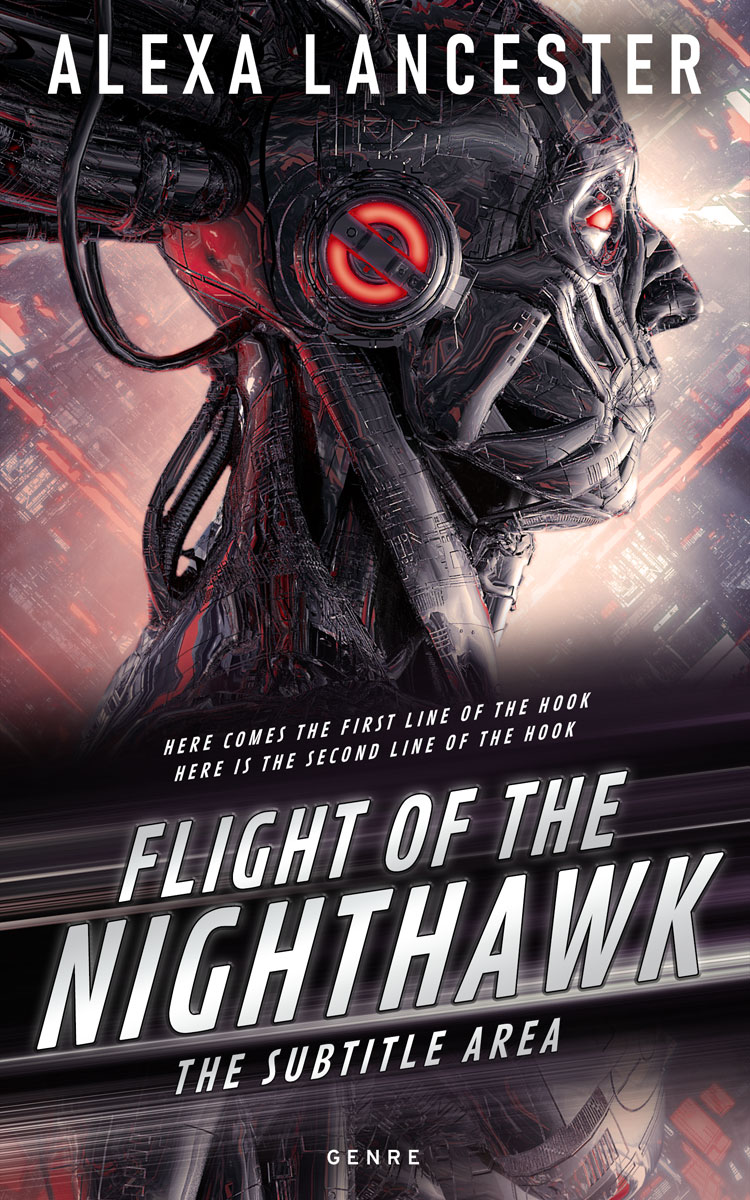 2D view of Premade Science Fiction Book Cover - Thunder