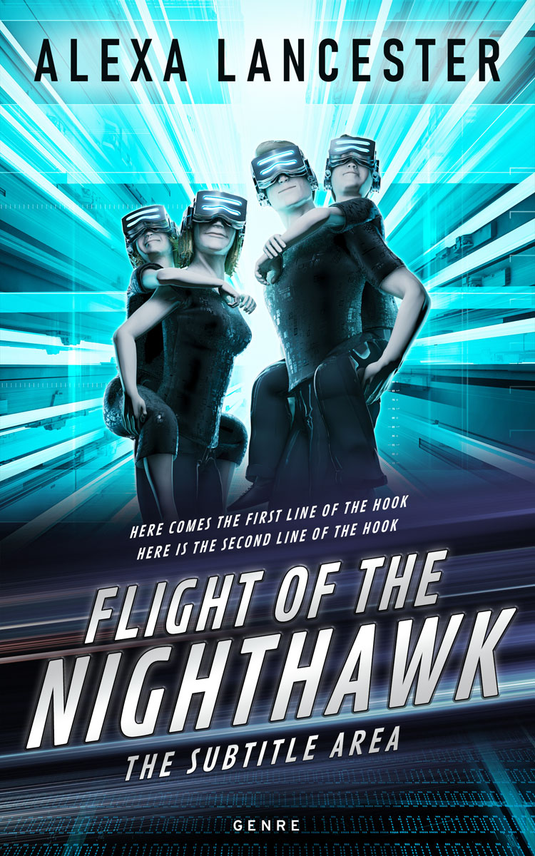 2D view of Premade Science Fiction Book Cover - Iceberg