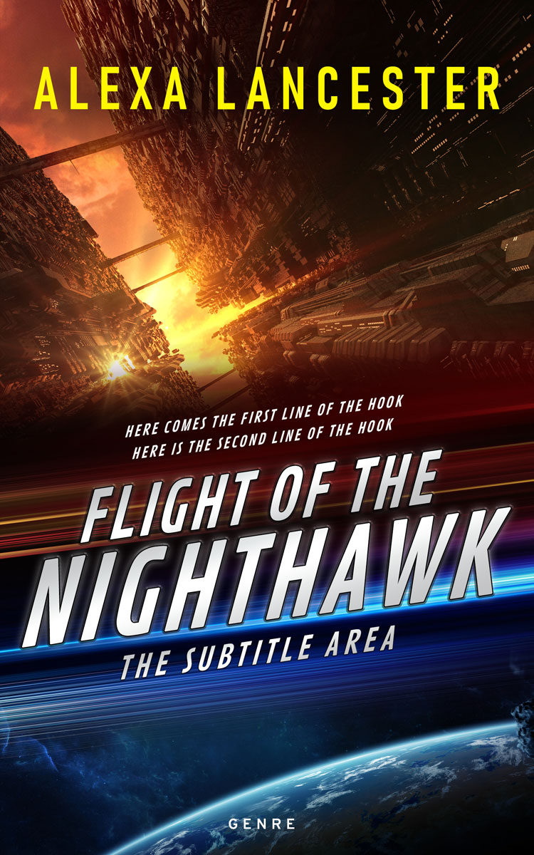 2D view of Premade Science Fiction Book Cover - Cocoa Brown