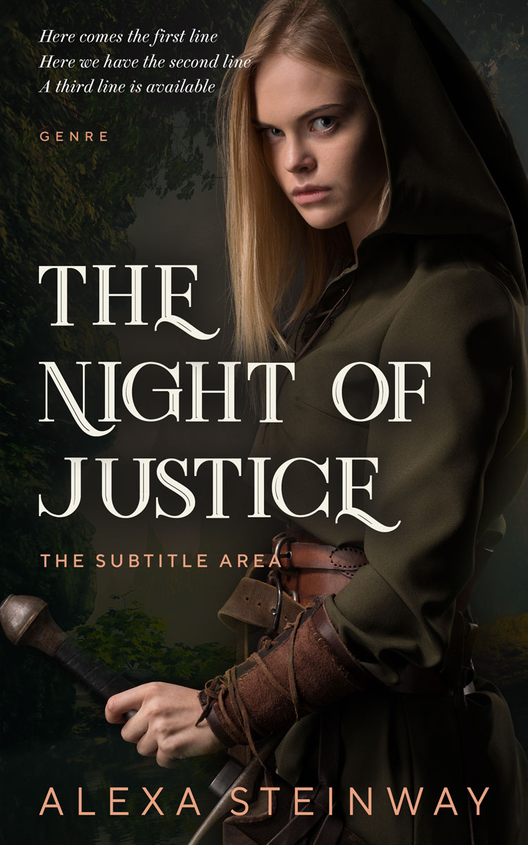 2D view of Premade Fantasy Book Cover - Zeus