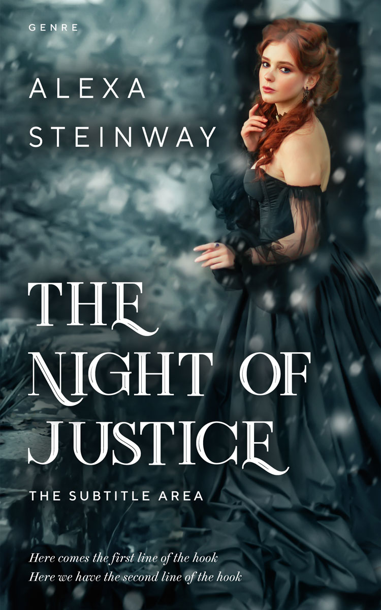 2D view of Premade Fantasy Book Cover - Outer Space