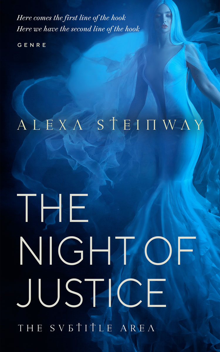 2D view of Premade Fantasy Book Cover - Catalina Blue