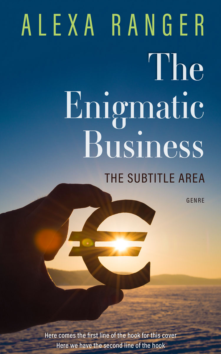 2D view of Premade Business Book Cover - San Juan