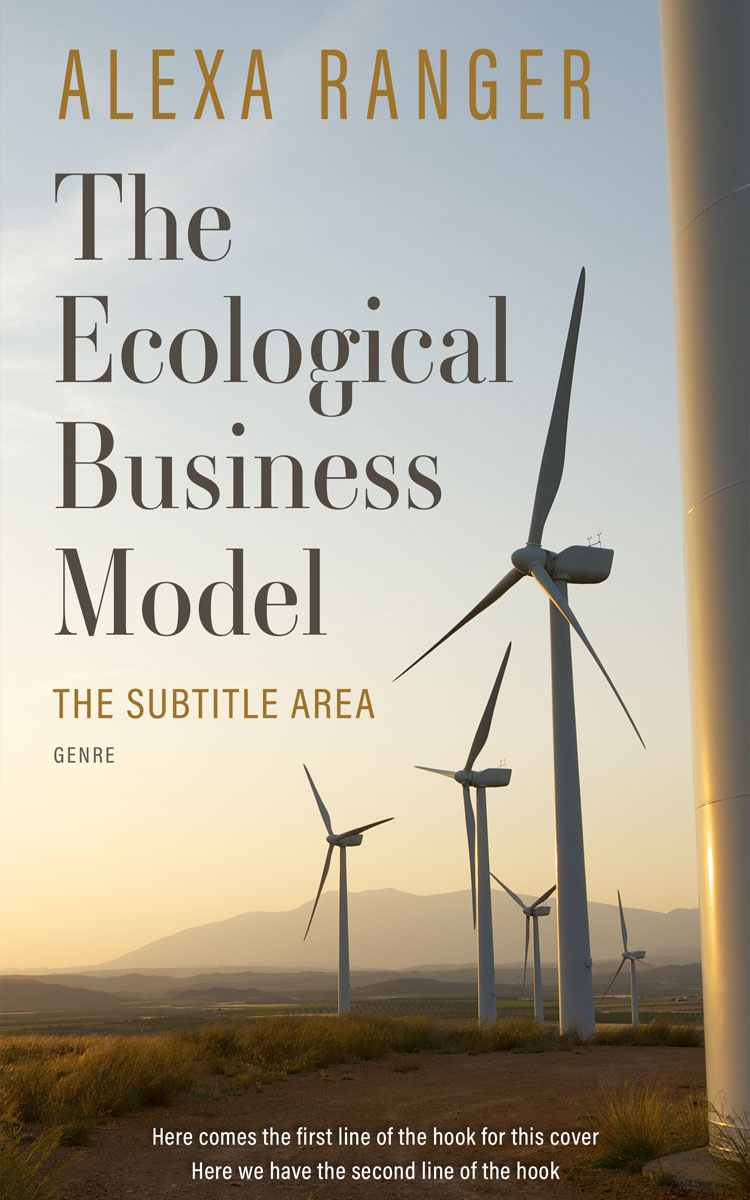 2D view of Premade Science & Nature Book Cover - Timberwolf