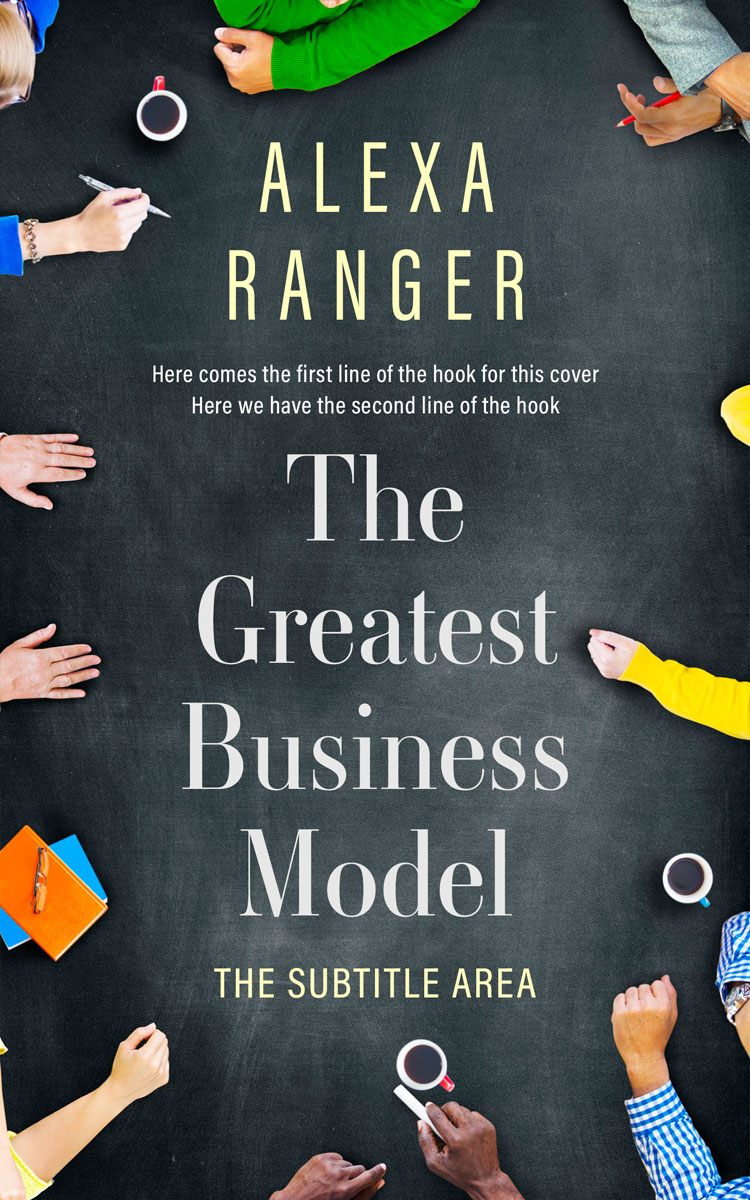 2D view of Premade Business Book Cover - Outer Space