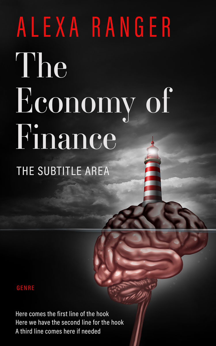 2D view of Premade Self-Improvement & Self-Help Book Cover - Cod Gray