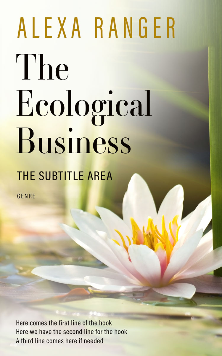 2D view of Premade Nature Book Cover - Satin Linen