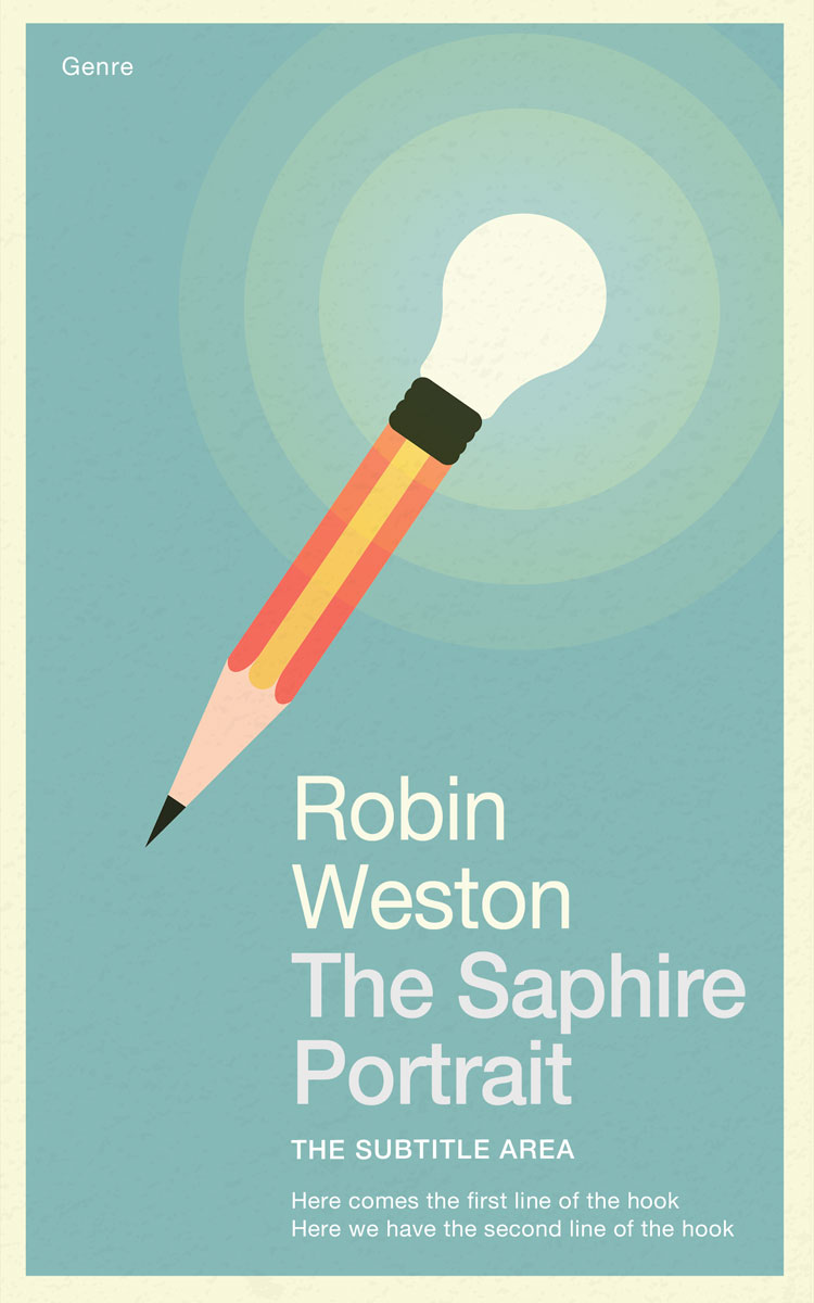 2D view of Premade Business Book Cover - Shadow Green